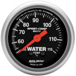 Autometer, Vattentemperaturmätare, 50 - 115 C