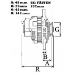 Generator, 12V, 40A, För Racebilen, Mycket Liten och Lätt