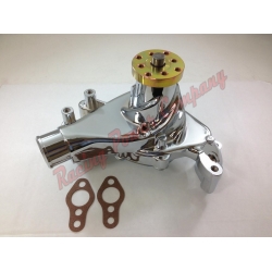 Aluminium Vattenpump, Lång, Chrome, Chevrolet Smallblock