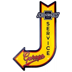 Chevrolet service garage plåt skylt