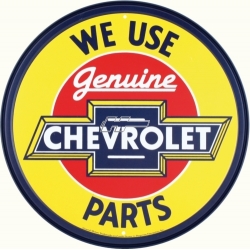 Plåtskylt/GM Chevy Genuine par