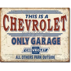 Plåtskylt/Chevrolet Garage